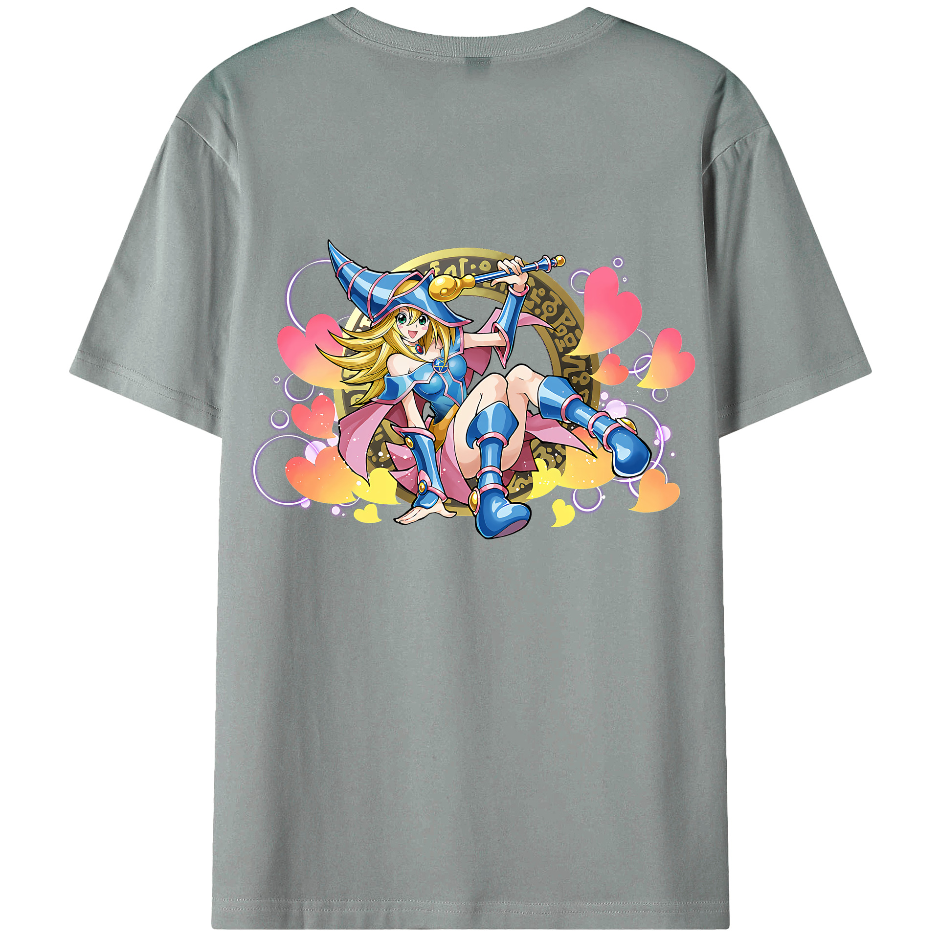 （画像用） 遊☆戯☆王 Yu-Gi-Oh! 綿100％ メンズ半袖Tシャツ（バックプリント） 通気性